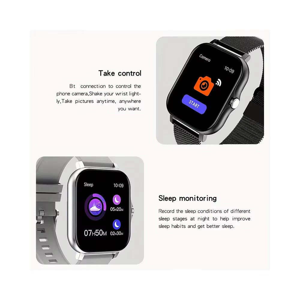 2023 Smart Watch Android-Handy 1.44 Zoll Farbbild Schirm Bluetooth Blut Sauerstoff/Druck Überwachung Smart Watch Frauen Männer