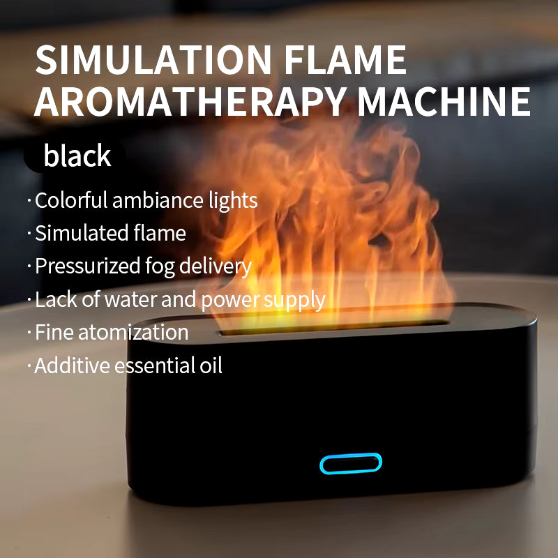 Neueste Rgb Flamme Aroma Diffusor Luftbe Feuchter Usb Desktop Simulation Licht Aroma Reiniger Luft Für Schlafzimmer Mit 7 Farben