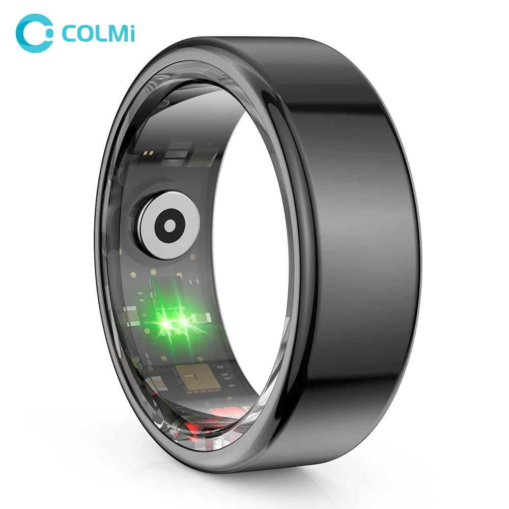 COLMI R02 Smart Ring Militärqualität Titanstahlgehäuse Gesundheitsüberwachung IP68 & 3ATM Wasserdichte Multisportmodi