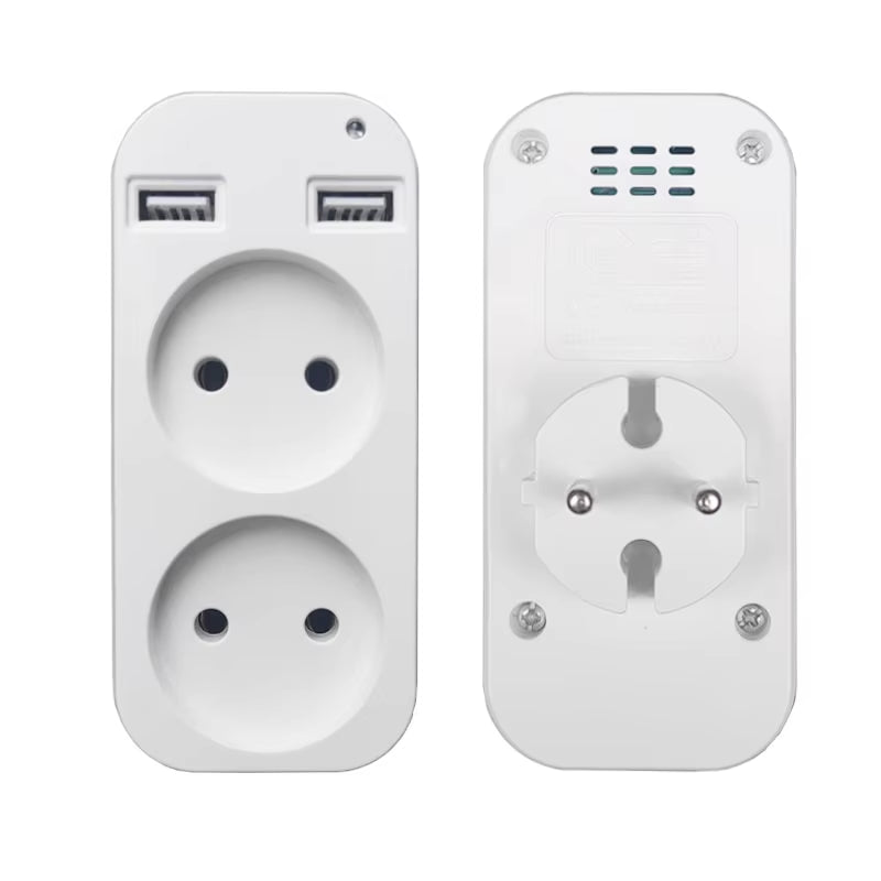 1 Stücke Europäischen Stecker Umwandlung Stecker Multifunktionale Buchse Tragbare Dual Usb Port Deutsch Französisch Russische Universal Buchse