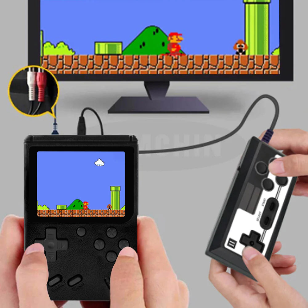 Built-In Retro Games Portable Game Console- USB Charging