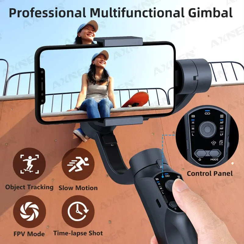 F10 3-Achsen-Handheld Gimbal Smartphone Stabilisator Handy Selfie Stick Für Android Iphone Telefon Vlog Anti-Shake-Video Aufnahme